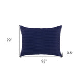 Indigo Queen Microfiber 300 Thread Count Machine Washable Down Alternative Comforter - Homeroots - Flyclothing LLC