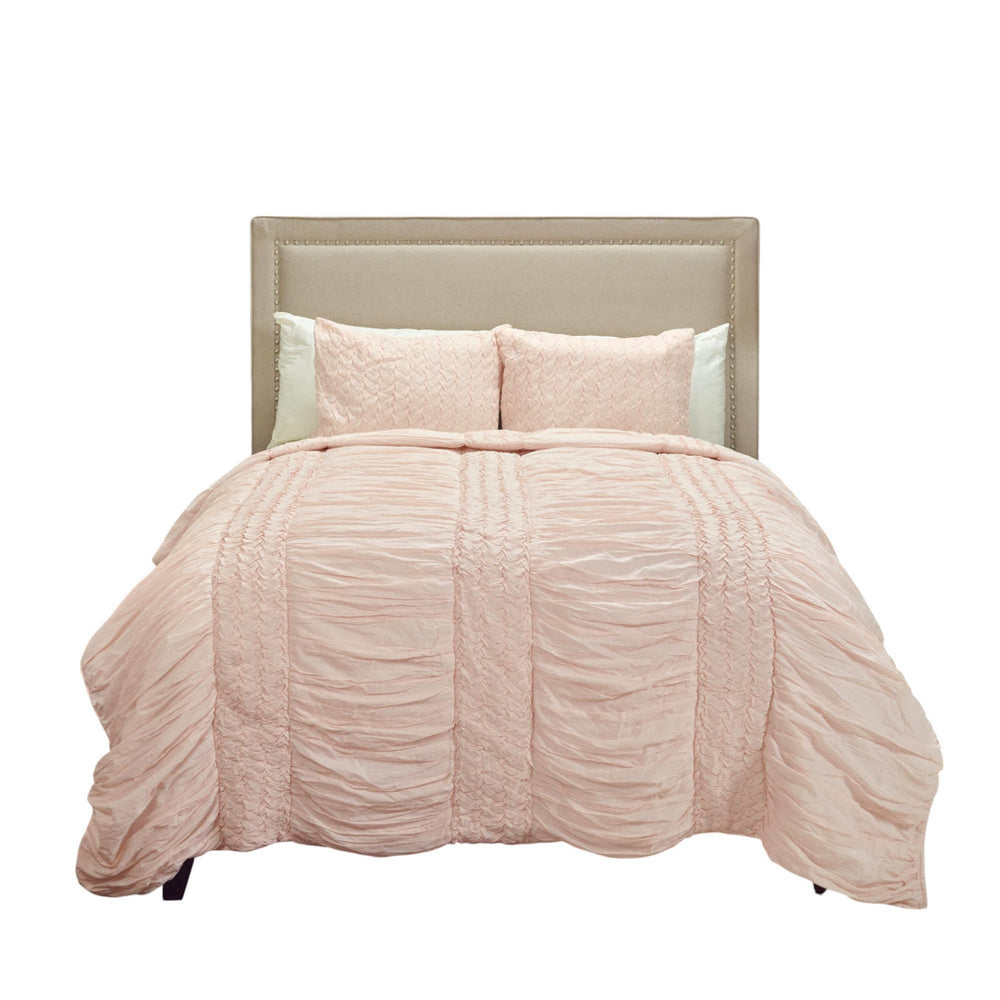 Pink King 100% Cotton 300 Thread Count Machine Washable Down Alternative Comforter - Homeroots - Flyclothing LLC