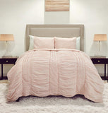 Pink King 100% Cotton 300 Thread Count Machine Washable Down Alternative Comforter - Homeroots - Flyclothing LLC