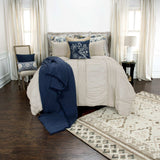 Natural Queen 100% Cotton 300 Thread Count Washable Down Alternative Comforter - Homeroots - Flyclothing LLC