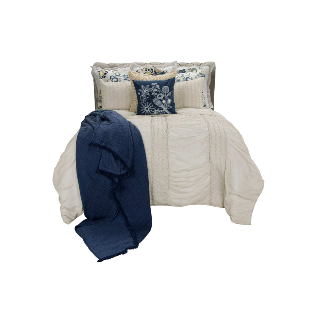 Natural Twin 100% Cotton 300 Thread Count Washable Down Alternative Comforter - Homeroots - Flyclothing LLC