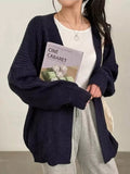 Open Front Oversized Knit Cardigan - Trendsi - Flyclothing LLC