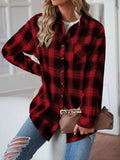 Casual Plaid Button Up Shirt - Trendsi - Flyclothing LLC