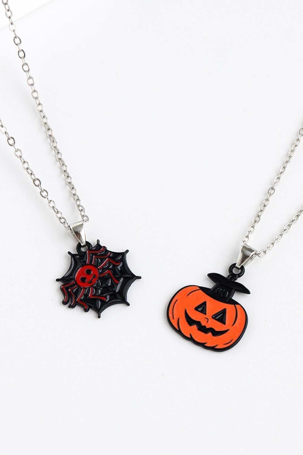 Two-Piece Halloween Theme Necklace Set - Trendsi - Flyclothing LLC