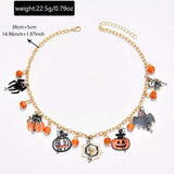 18K Gold-Plated Halloween Charm Necklace - Trendsi - Flyclothing LLC