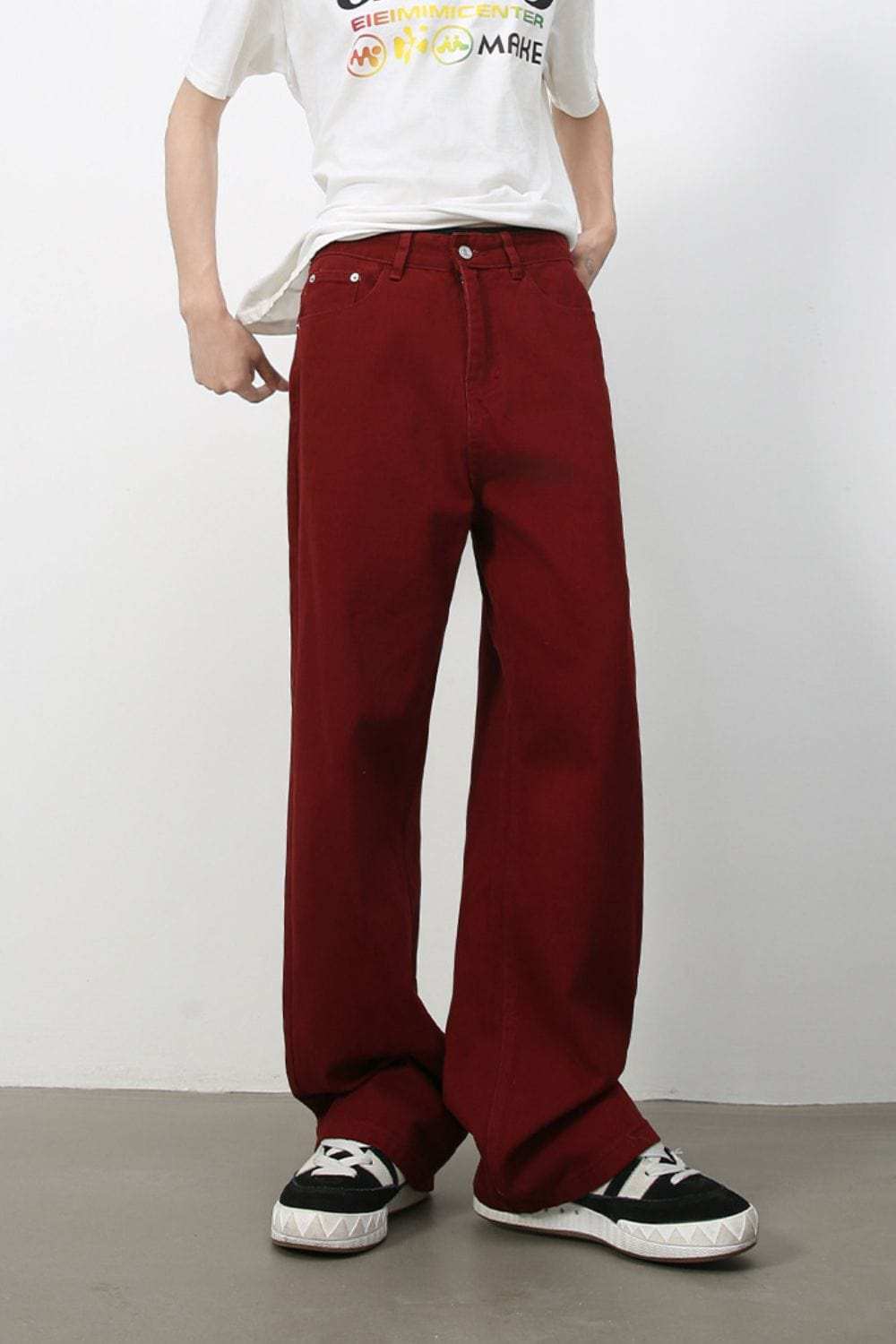 Men's Mid Rise Baggy Jeans - Trendsi - Flyclothing LLC