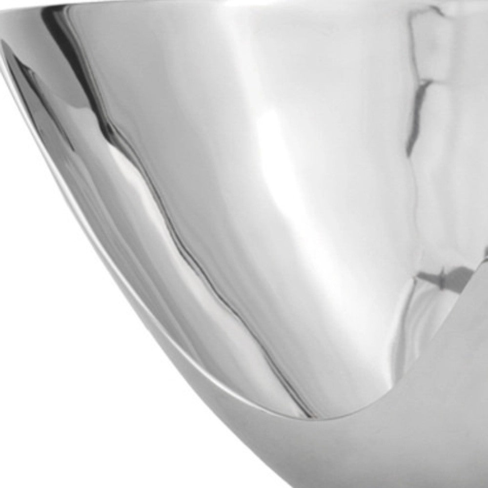12" Mod Aluminum Scoop Centerpiece Bowl - Homeroots