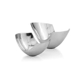 Set of Two Mod Aluminum Scoop Centerpiece Bowls - Homeroots - Flyclothing LLC