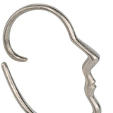 12" Black and Silver Marble and Aluminum Tabletop Sculpture