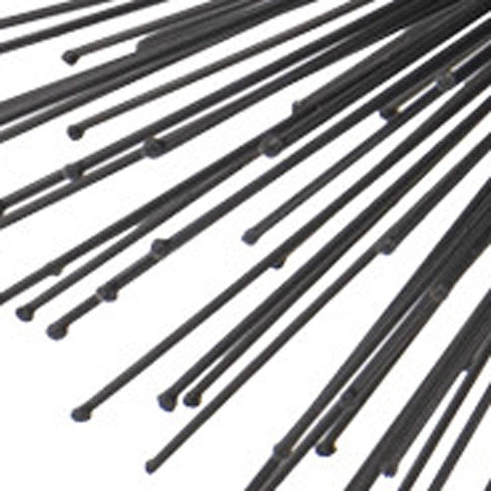 10" Black Iron Decorative Orb Tabletop Sculpture - Homeroots - Flyclothing LLC