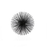 8" Black Iron Decorative Orb Tabletop Sculpture