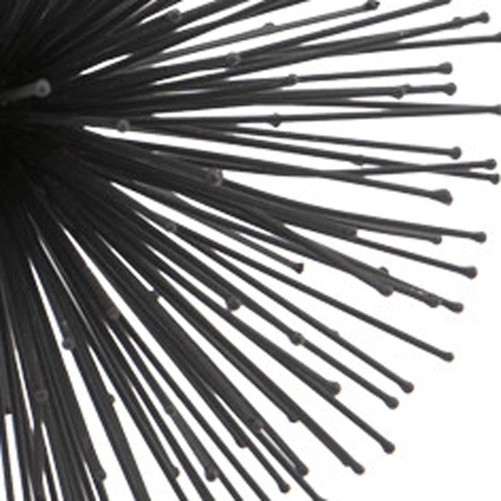 8" Black Iron Decorative Orb Tabletop Sculpture - Homeroots - Flyclothing LLC