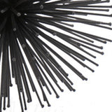 6" Black Iron Decorative Orb Tabletop Sculpture - Homeroots - Flyclothing LLC