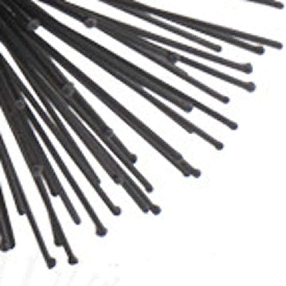 6" Black Iron Decorative Orb Tabletop Sculpture - Homeroots - Flyclothing LLC