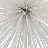 10" White Iron Decorative Orb Tabletop Sculpture - Homeroots - Flyclothing LLC