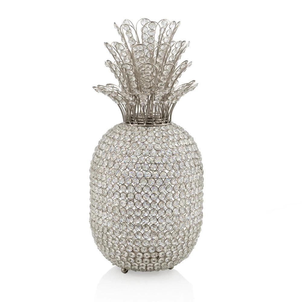 23" Glam Bling Faux Crystal and Silver Pineapple - Homeroots - Flyclothing LLC