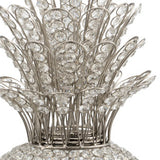 23" Glam Bling Faux Crystal and Silver Pineapple - Homeroots - Flyclothing LLC
