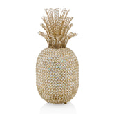 23" Glam Bling Faux Crystal and Gold Pineapple