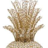 23" Glam Bling Faux Crystal and Gold Pineapple - Homeroots - Flyclothing LLC