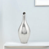 16" Aluminum Silver Bud Table Vase - Homeroots - Flyclothing LLC