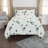 White-Multi Twin Extra Long 100% Cotton 300 Thread Count Machine Washable Down Alternative Comforter - Homeroots - Flyclothing LLC