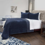 Indigo Queen 100% Cotton 300 Thread Count Dry Clean Only Down Alternative Comforter - Homeroots - Flyclothing LLC