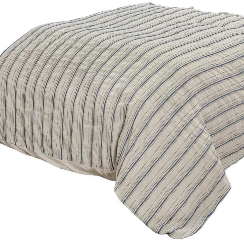 Natural King Linen 300 Thread Count Dry Clean Only Duvet Cover - Homeroots - Flyclothing LLC