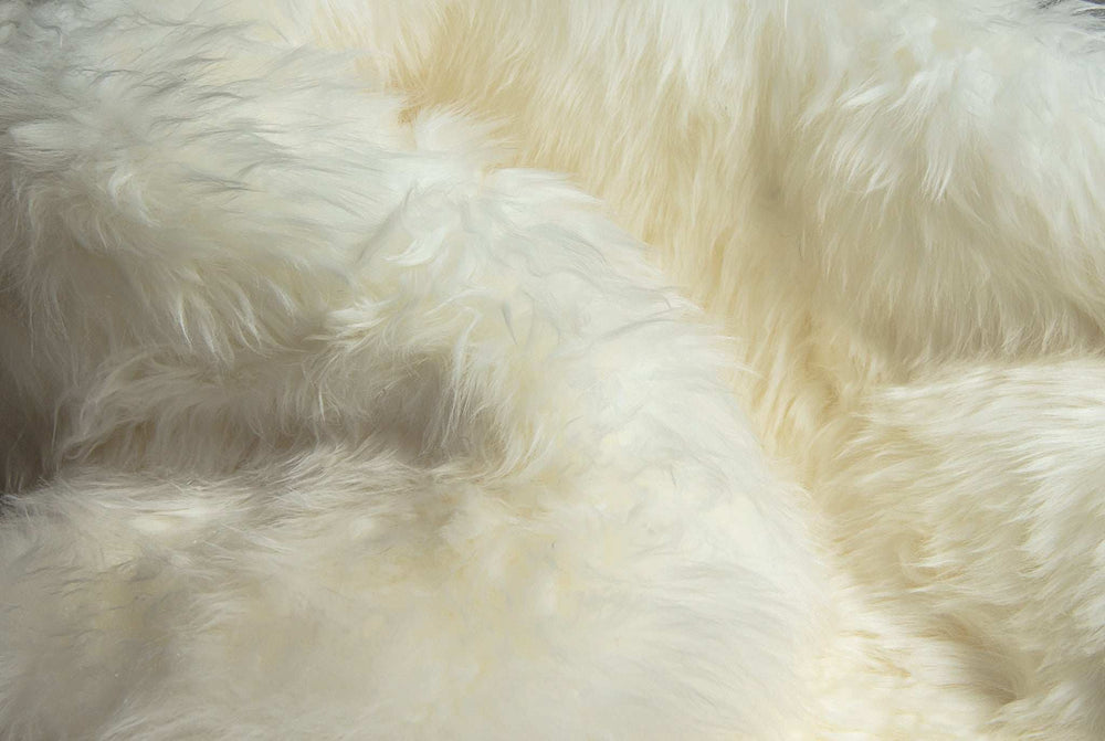 2' X 6' Ivory Wool Sheepskin Handmade Area Rug - Homeroots - Flyclothing LLC