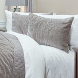 Gray Queen 100% Cotton 300 Thread Count Dry Clean Only Down Alternative Comforter - Homeroots - Flyclothing LLC