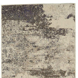 2' X 6' Ivory And Grey Abstract Power Loom Non Skid Runner Rug - Homeroots - Flyclothing LLC
