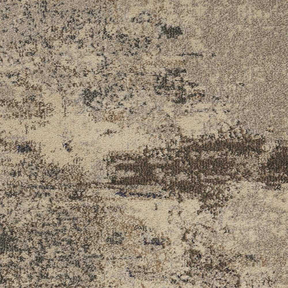 3' X 5' Ivory And Grey Abstract Power Loom Non Skid Area Rug - Homeroots - Flyclothing LLC