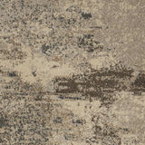 3' X 5' Ivory And Grey Abstract Power Loom Non Skid Area Rug - Homeroots - Flyclothing LLC