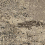 3' X 5' Ivory And Grey Abstract Power Loom Non Skid Area Rug - Homeroots - Flyclothing LLC