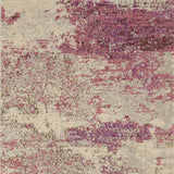 2' X 4' Ivory And Pink Abstract Power Loom Non Skid Area Rug - Homeroots - Flyclothing LLC