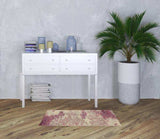 2' X 4' Ivory And Pink Abstract Power Loom Non Skid Area Rug - Homeroots - Flyclothing LLC