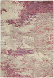 4' X 6' Ivory And Pink Abstract Power Loom Non Skid Area Rug - Homeroots - Flyclothing LLC