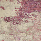 4' X 6' Ivory And Pink Abstract Power Loom Non Skid Area Rug - Homeroots - Flyclothing LLC