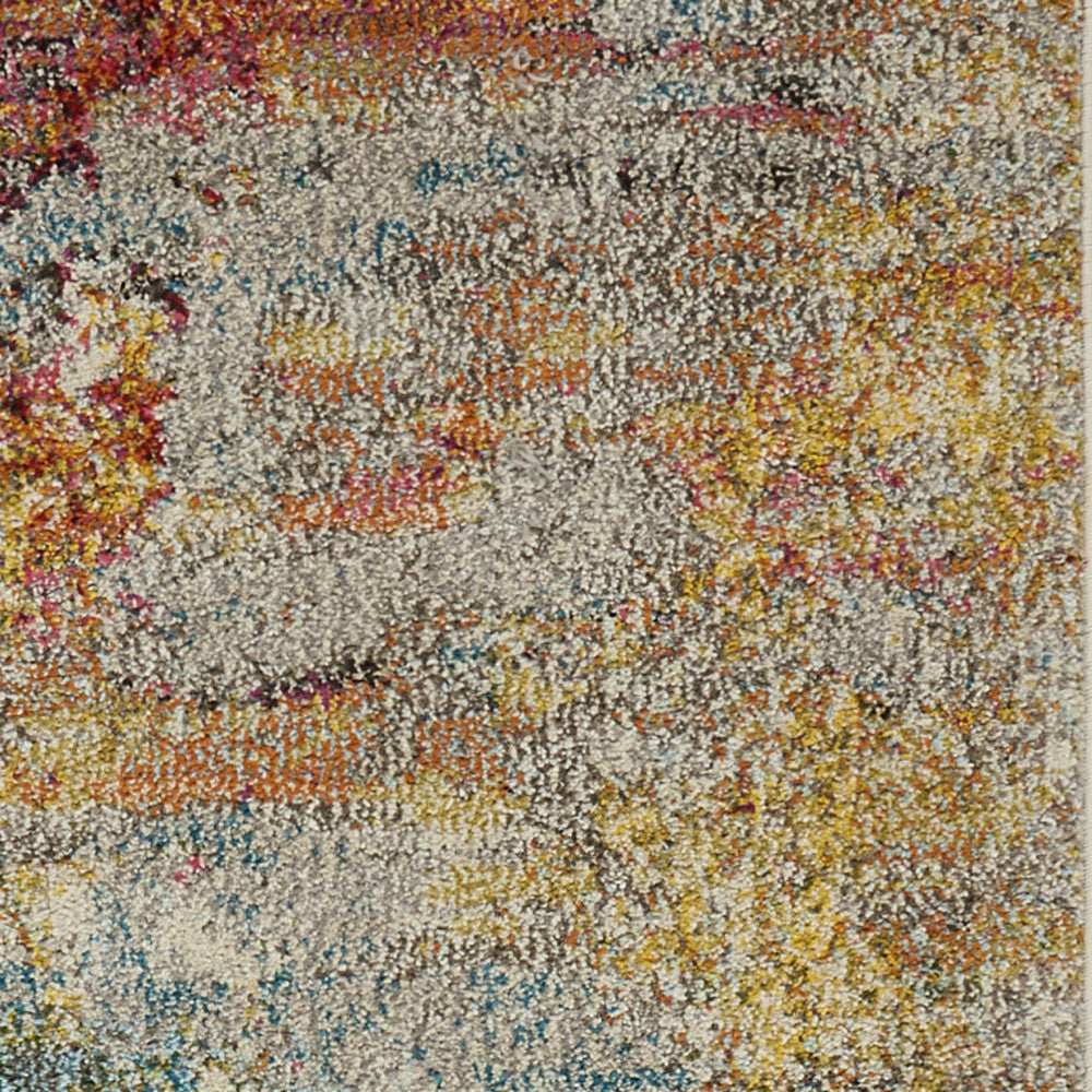 2' X 4' Sealife Abstract Power Loom Non Skid Area Rug - Homeroots - Flyclothing LLC