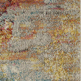2' X 4' Sealife Abstract Power Loom Non Skid Area Rug - Homeroots - Flyclothing LLC