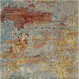 2' X 4' Sealife Abstract Power Loom Non Skid Area Rug - Homeroots - Flyclothing LLC