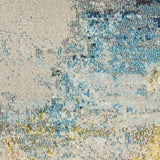 2' X 8' Sealife Abstract Power Loom Non Skid Runner Rug - Homeroots - Flyclothing LLC