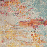 3' X 5' Sealife Abstract Power Loom Non Skid Area Rug - Homeroots - Flyclothing LLC