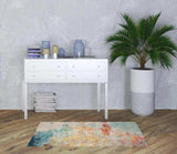 3' X 5' Sealife Abstract Power Loom Non Skid Area Rug - Homeroots - Flyclothing LLC