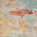 4' X 6' Sealife Abstract Power Loom Non Skid Area Rug - Homeroots - Flyclothing LLC