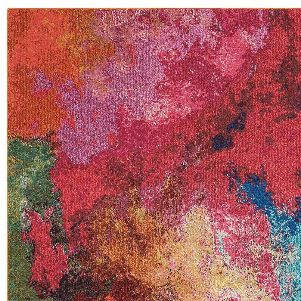 4' X 6' Palette Abstract Power Loom Non Skid Area Rug - Homeroots - Flyclothing LLC