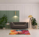 4' X 6' Palette Abstract Power Loom Non Skid Area Rug - Homeroots - Flyclothing LLC
