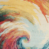 4' X 6' Wave Abstract Power Loom Non Skid Area Rug - Homeroots - Flyclothing LLC