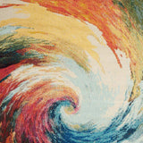 5' X 7' Wave Abstract Power Loom Non Skid Area Rug - Homeroots - Flyclothing LLC