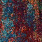 2' X 6' Atlantic Abstract Power Loom Non Skid Runner Rug - Homeroots - Flyclothing LLC