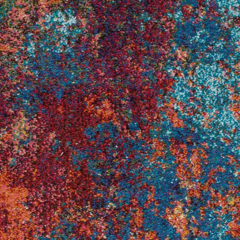 2' X 4' Atlantic Abstract Power Loom Non Skid Area Rug - Homeroots - Flyclothing LLC